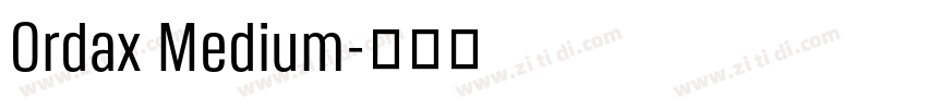 Ordax Medium字体转换